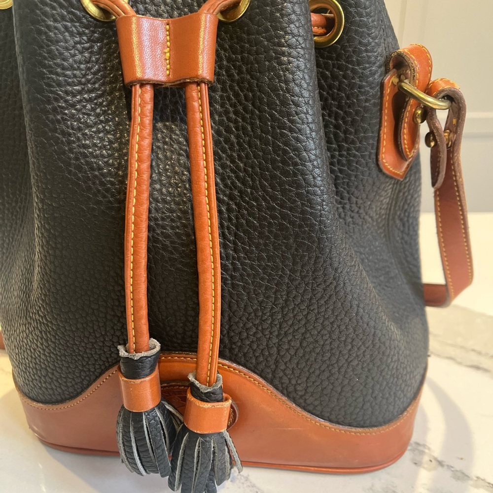 Vintage 80’s All-Weather Pebbled Leather Buckled Satchel crossbody